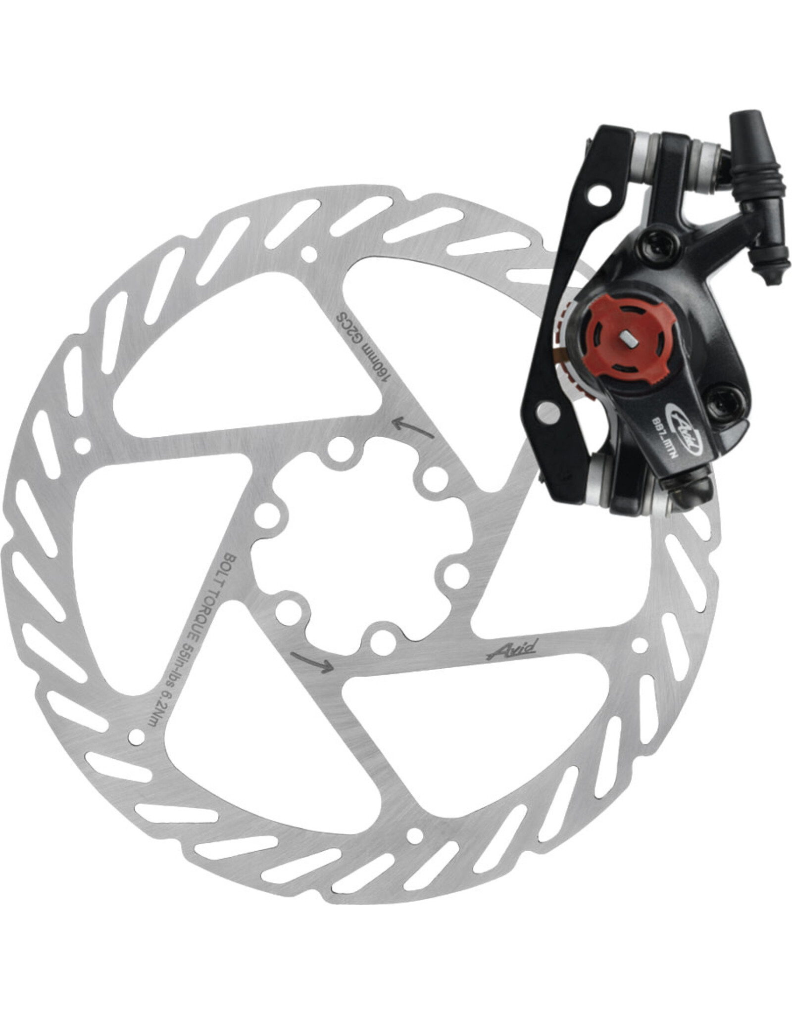 Avid Disc Brake BB7 MTB Graphite, Includes 160mm G2CS Rotor ,Front & Rear IS Brackets