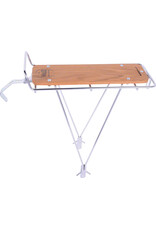 Wald Wald 215 Rear Rack with Wood Slat, Silver