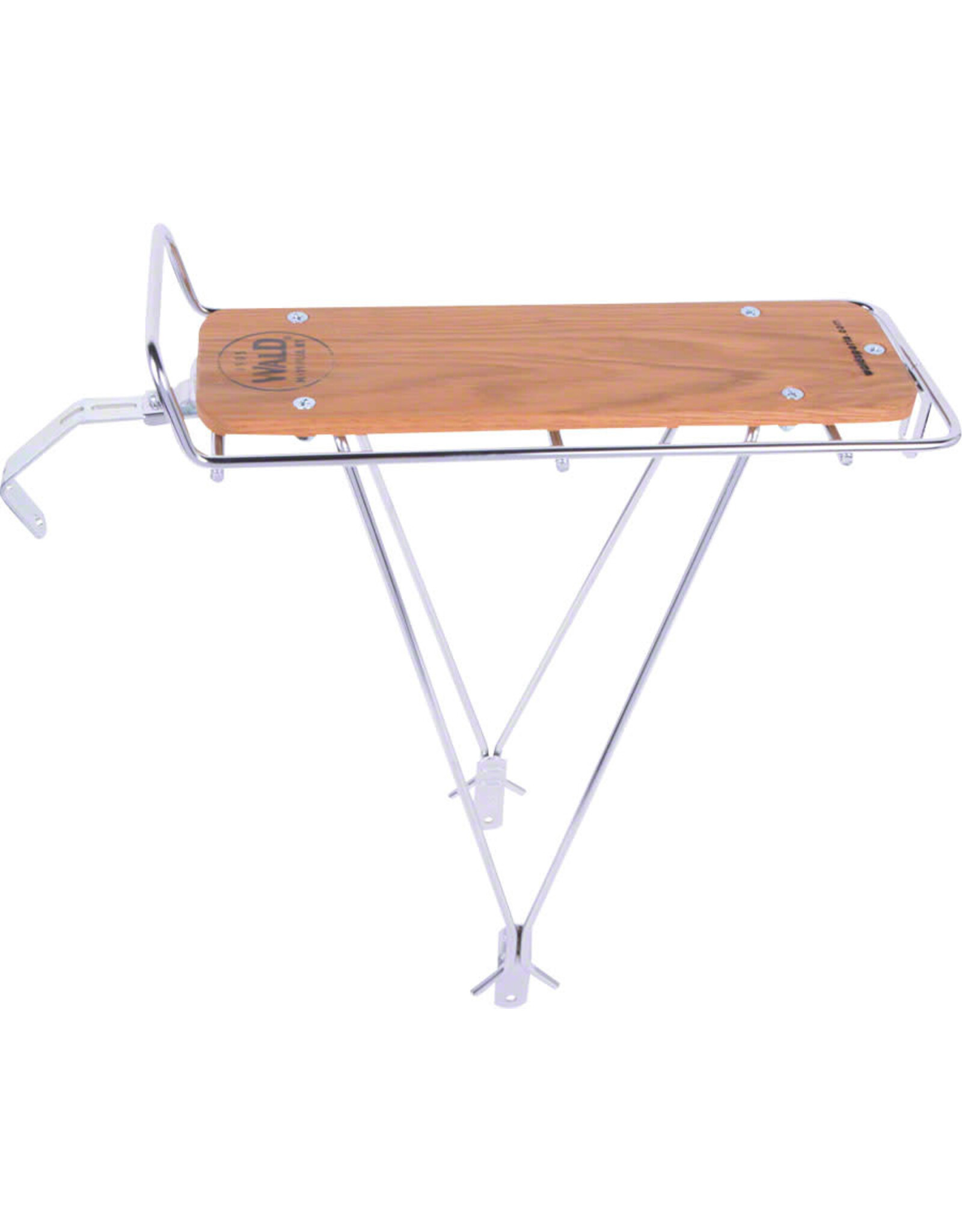 Wald Wald 215 Rear Rack with Wood Slat, Silver