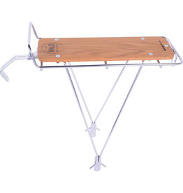 Wald Wald 215 Rear Rack with Wood Slat, Silver