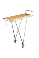 Wald Wald 215 Rear Rack with Wood Slat, Silver