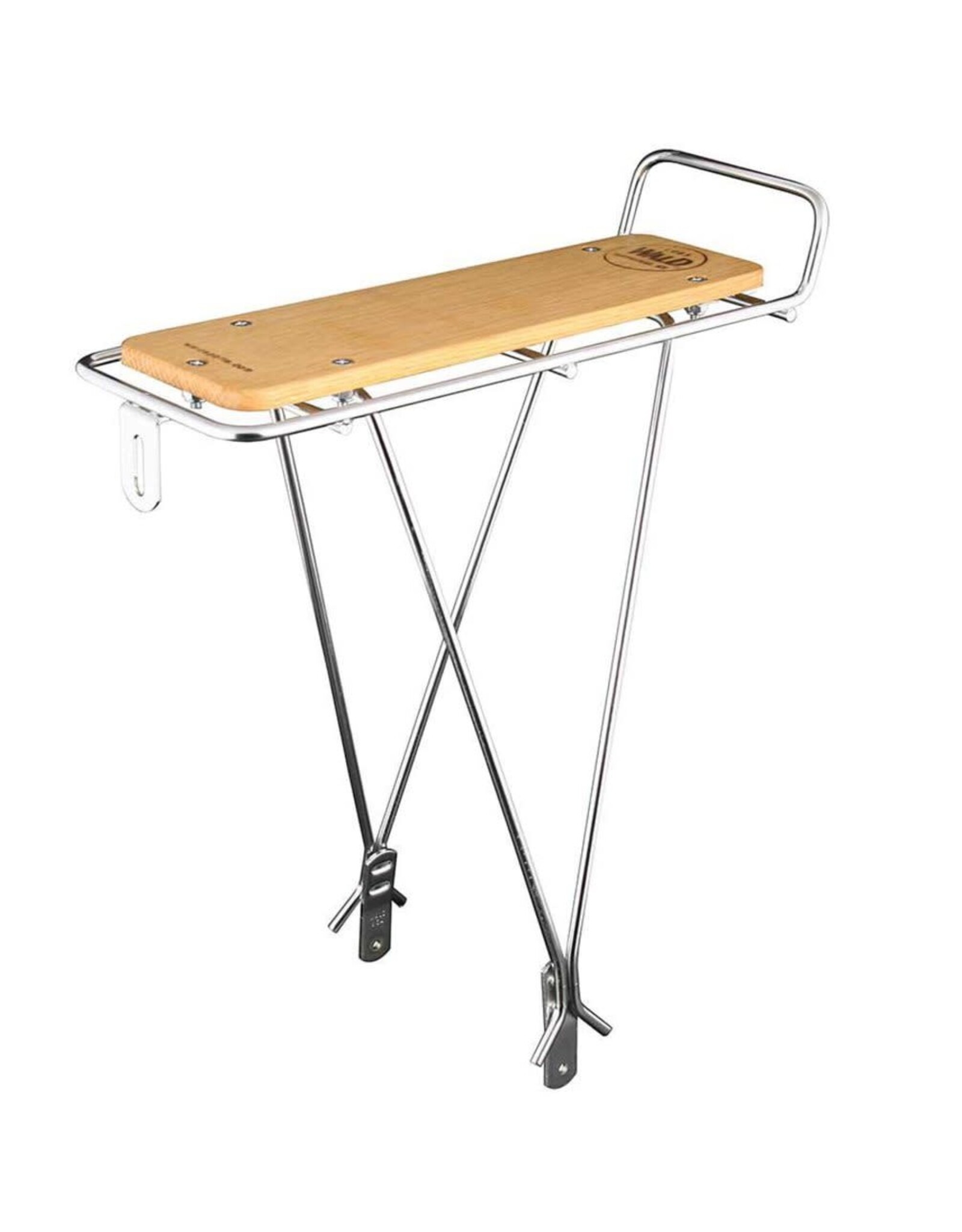 Wald Wald 215 Rear Rack with Wood Slat, Silver