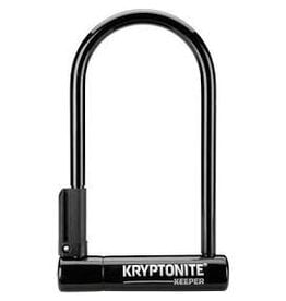 Kryptonite Kryptonite Keeper U-Lock - 4 x 8", Keyed, Black, Includes bracket