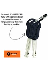 Kryptonite Kryptonite Keeper U-Lock - 4 x 8", Keyed, Black, Includes bracket