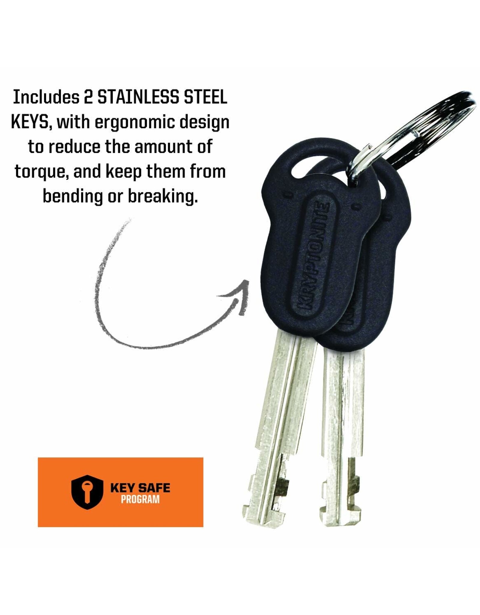 Kryptonite Kryptonite Keeper U-Lock - 4 x 8", Keyed, Black, Includes bracket