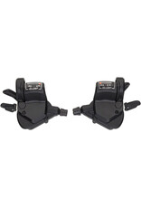 microSHIFT microSHIFT Mezzo Thumb-Tap Shifter Set, 7-Speed, Triple, Optical Gear Indicator, Shimano Compatible