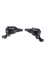 microSHIFT microSHIFT Mezzo Thumb-Tap Shifter Set, 7-Speed, Triple, Optical Gear Indicator, Shimano Compatible