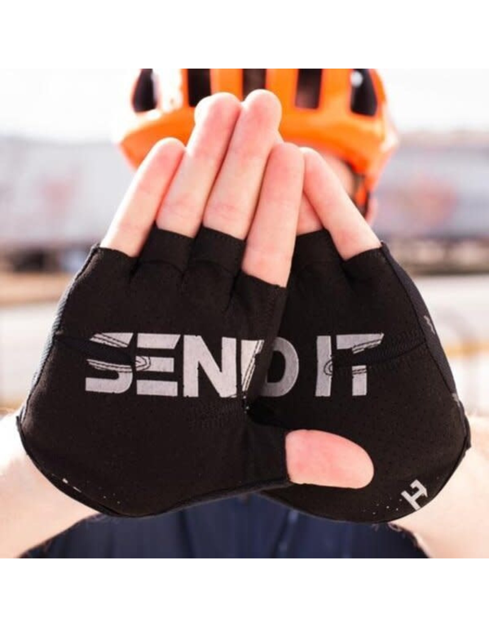 HandUp Handup Gloves- Shorties Blackout Bolts XL