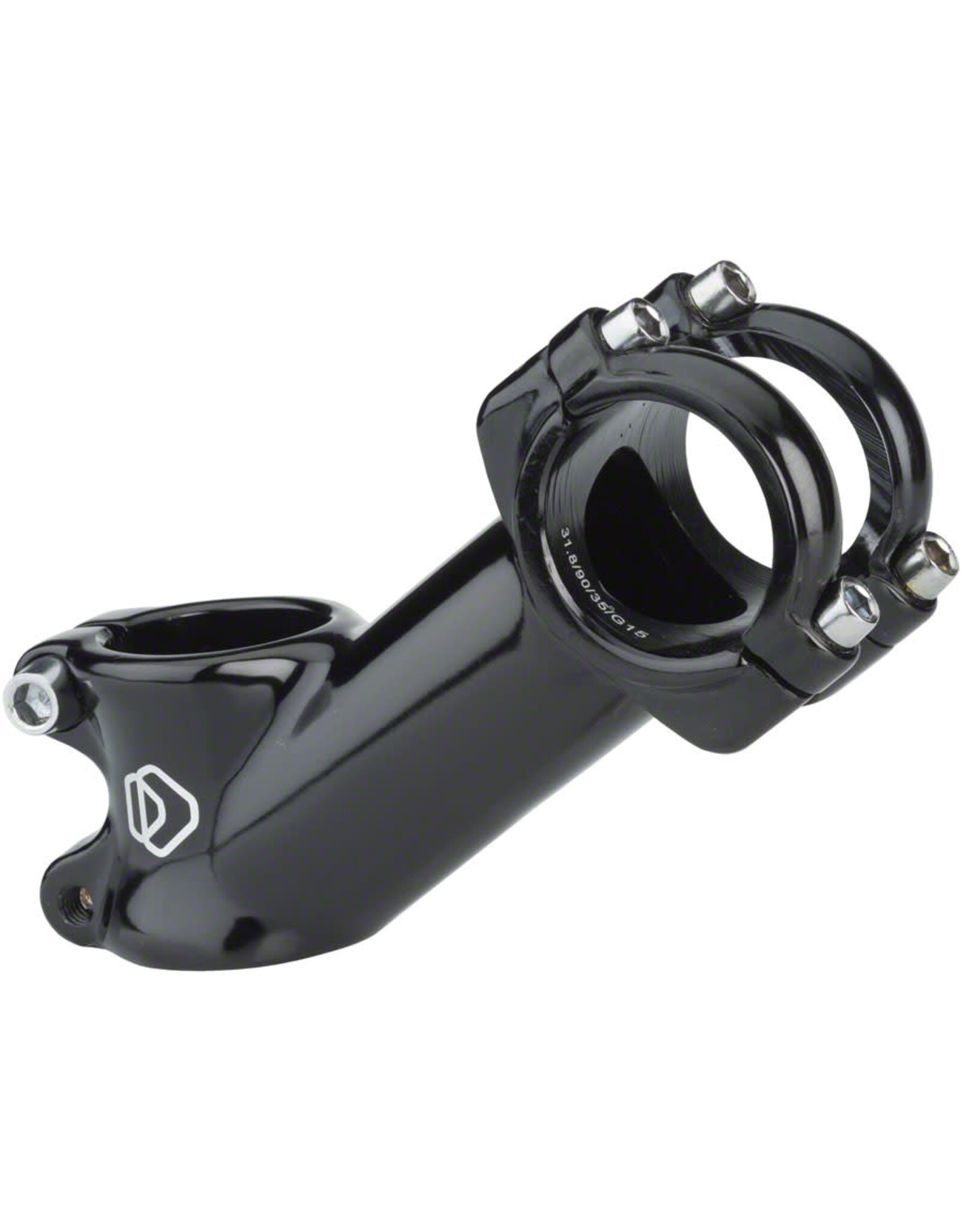 Dimension Dimension 31.8 Stem - 70mm, 31.8 Clamp, +35, 1 1/8", Alloy, Black