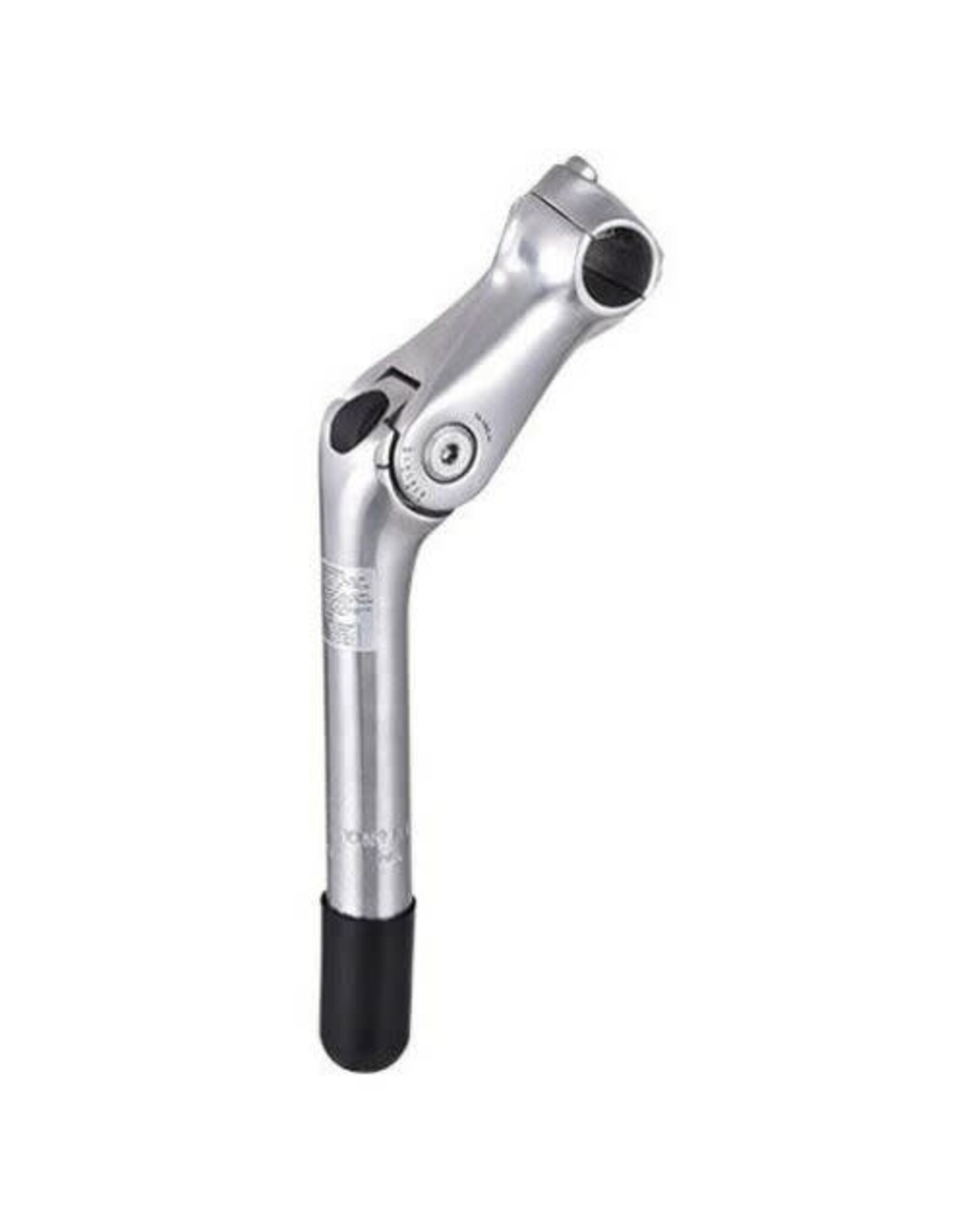 Zoom Zoom Quick Comfort Adjustable Stem - 90mm, 25.4 Clamp, Adjustable 80-150deg, 22.2-24tpi Quill, Aluminum, Silver