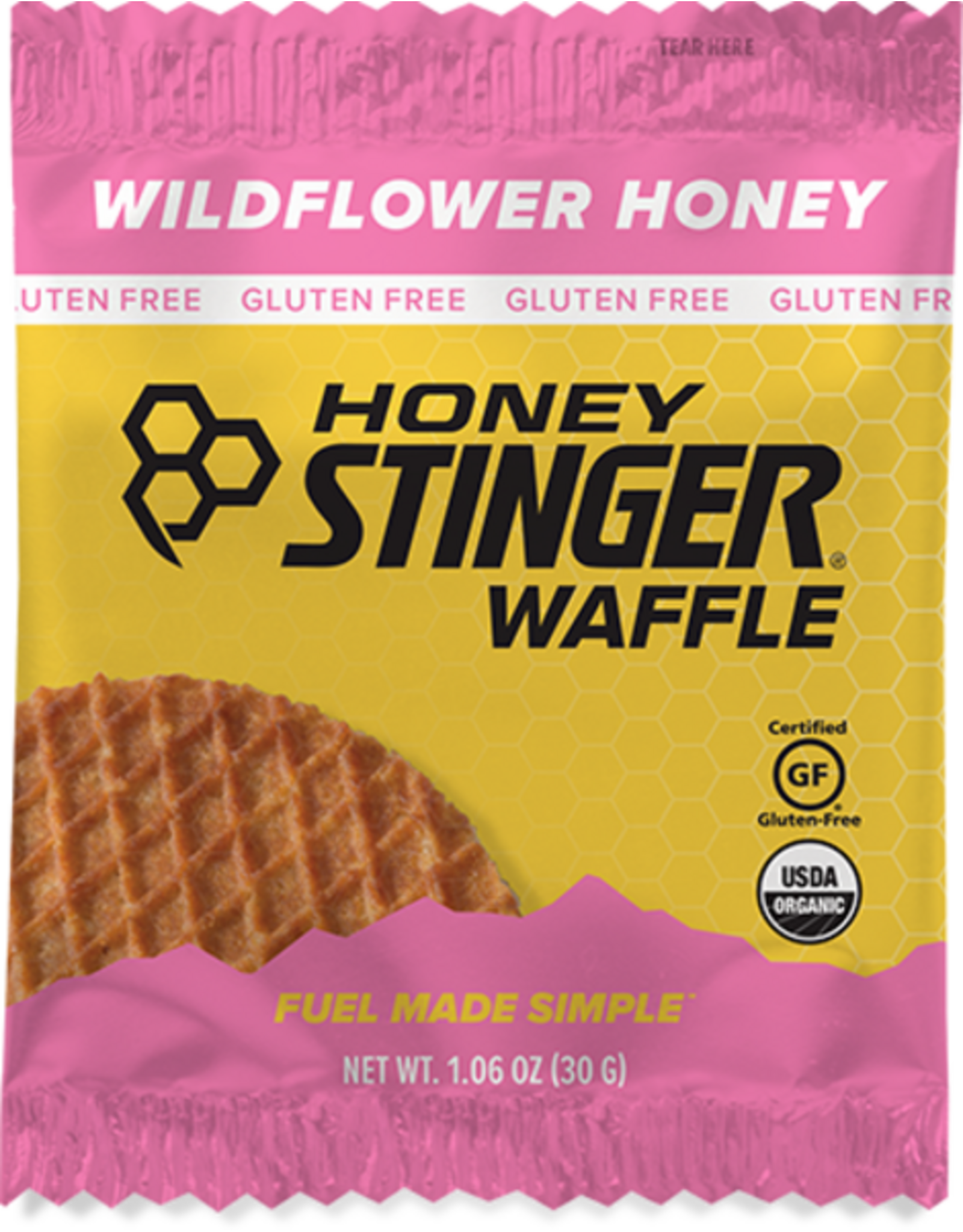 Honey Stinger Honey Stinger Gluten Free Organic Waffle: Wildflower Honey, each