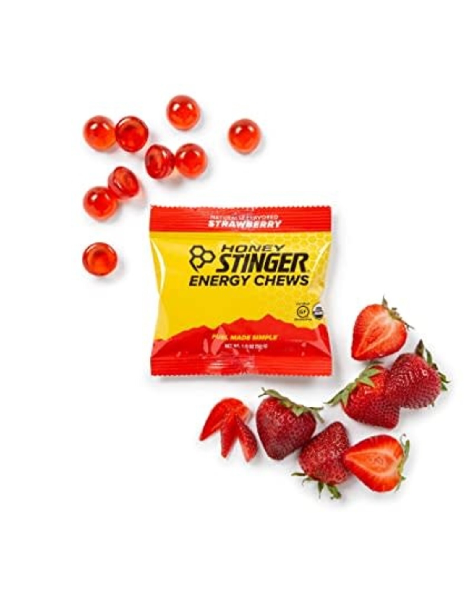 Honey Stinger Honey Stinger Organic Energy Chews: Strawberry, each