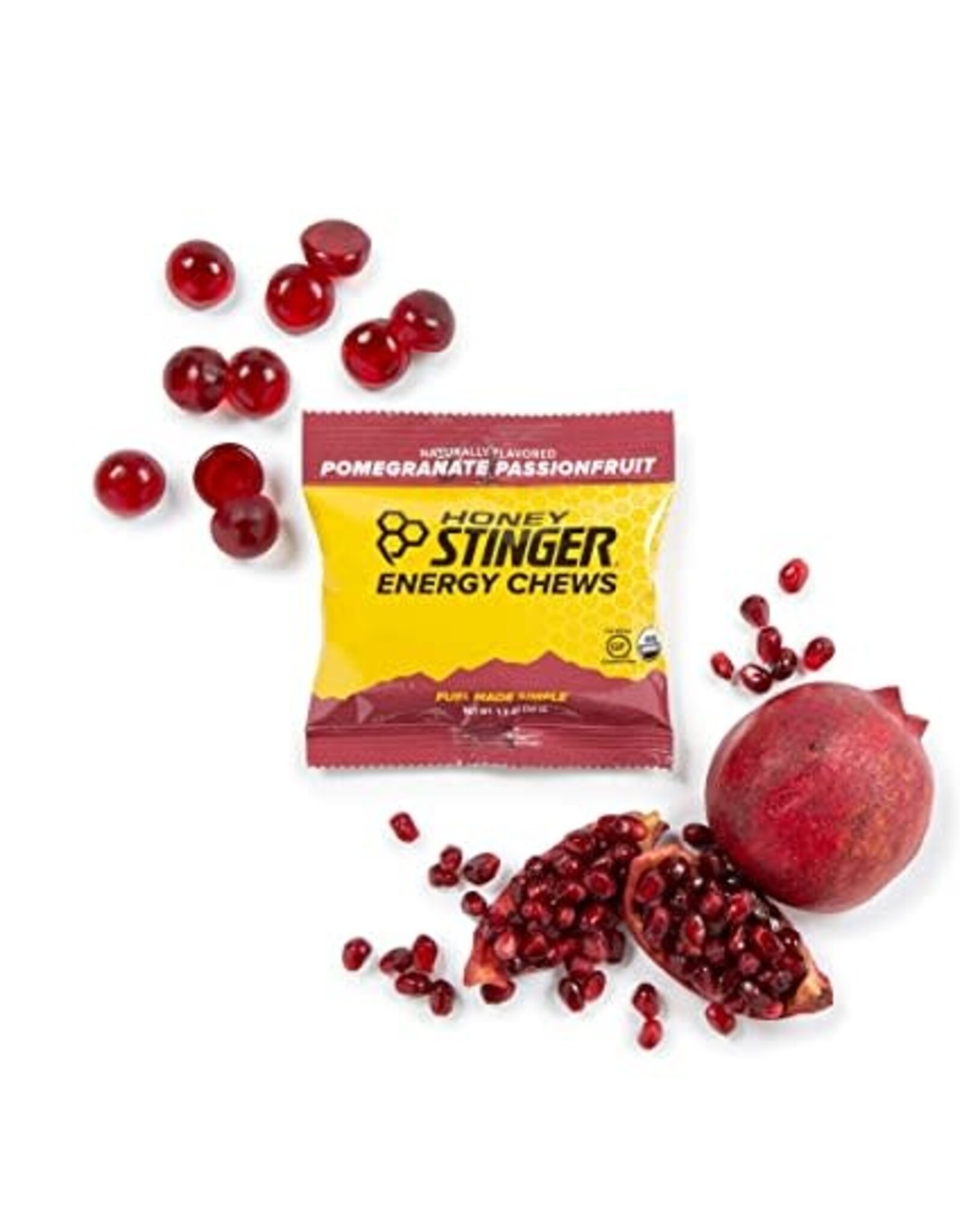 Honey Stinger Honey Stinger Organic Energy Chews: Pomegranate, Passion Fruit, each
