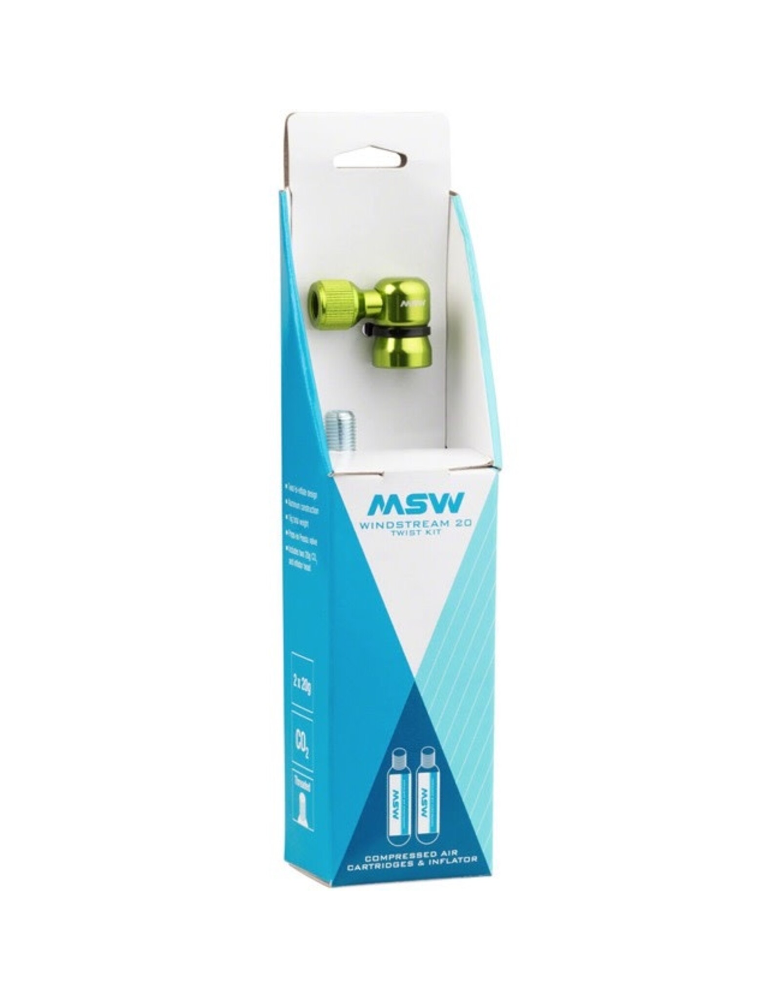 MSW MSW Windstream Twist 20 Kit with two 20g CO2 Cartridges