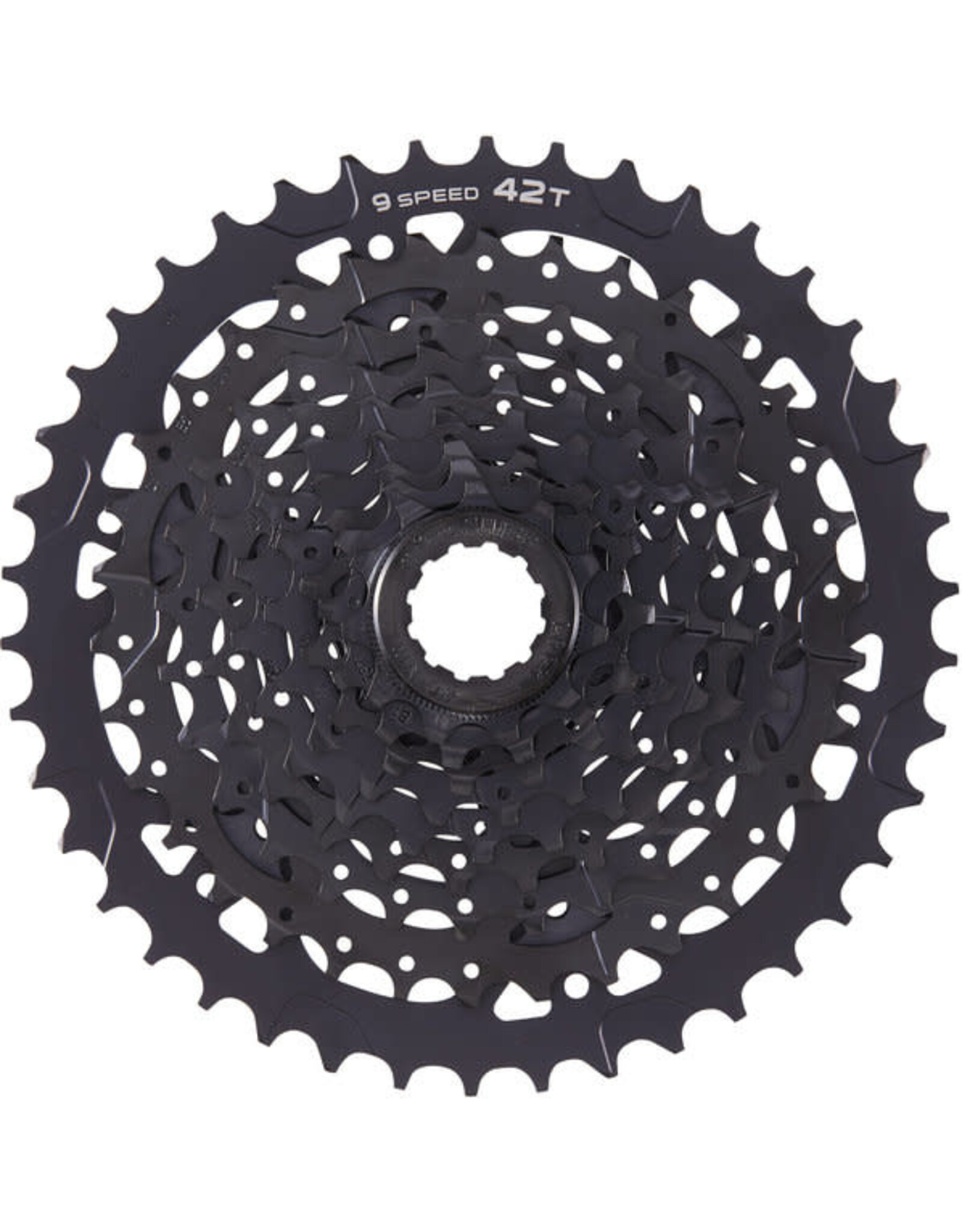 microSHIFT microSHIFT ADVENT Cassette - 9 Speed, 11-42t, Black, ED Coated, Alloy Large Cog