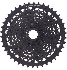 microSHIFT microSHIFT ADVENT Cassette - 9 Speed, 11-42t, Black, ED Coated, Alloy Large Cog