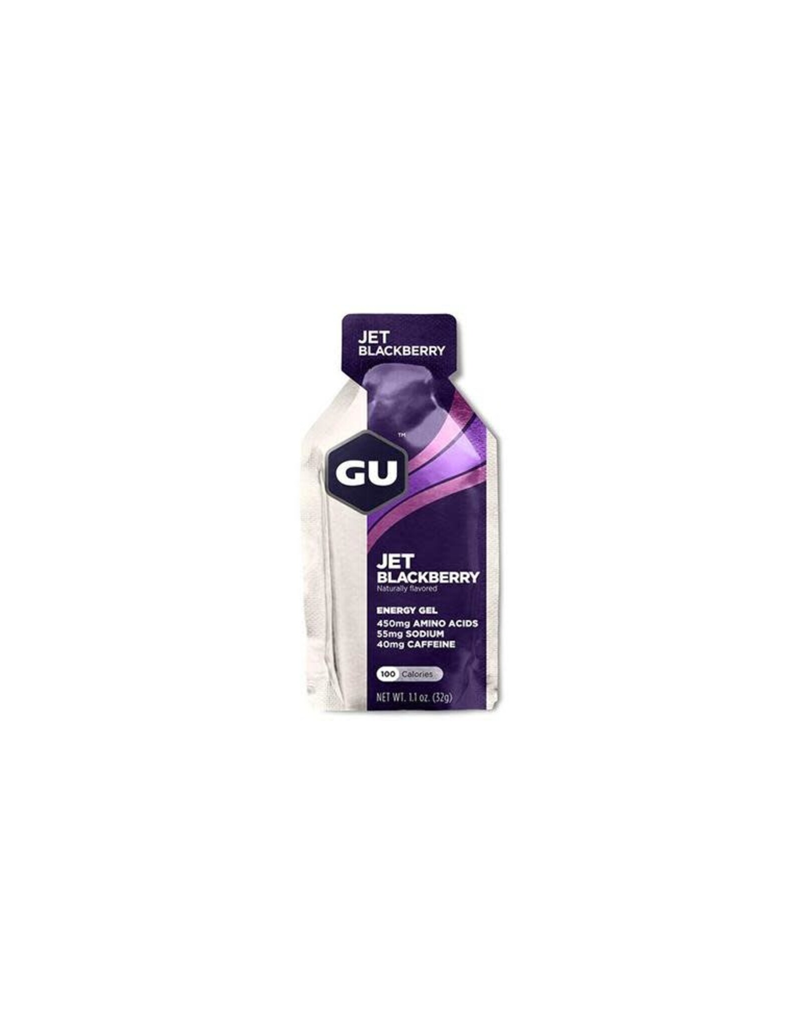 GU GU Energy Gel: Jet Blackberry, each