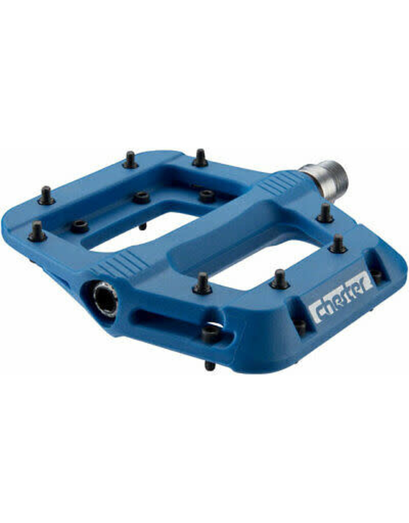 RaceFace RaceFace Chester Pedals - Platform, Composite, 9/16",Blue, Replaceable Pins