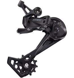 microSHIFT microSHIFT ADVENT Rear Derailleur - 9 Speed, Long Cage, Black, With Clutch