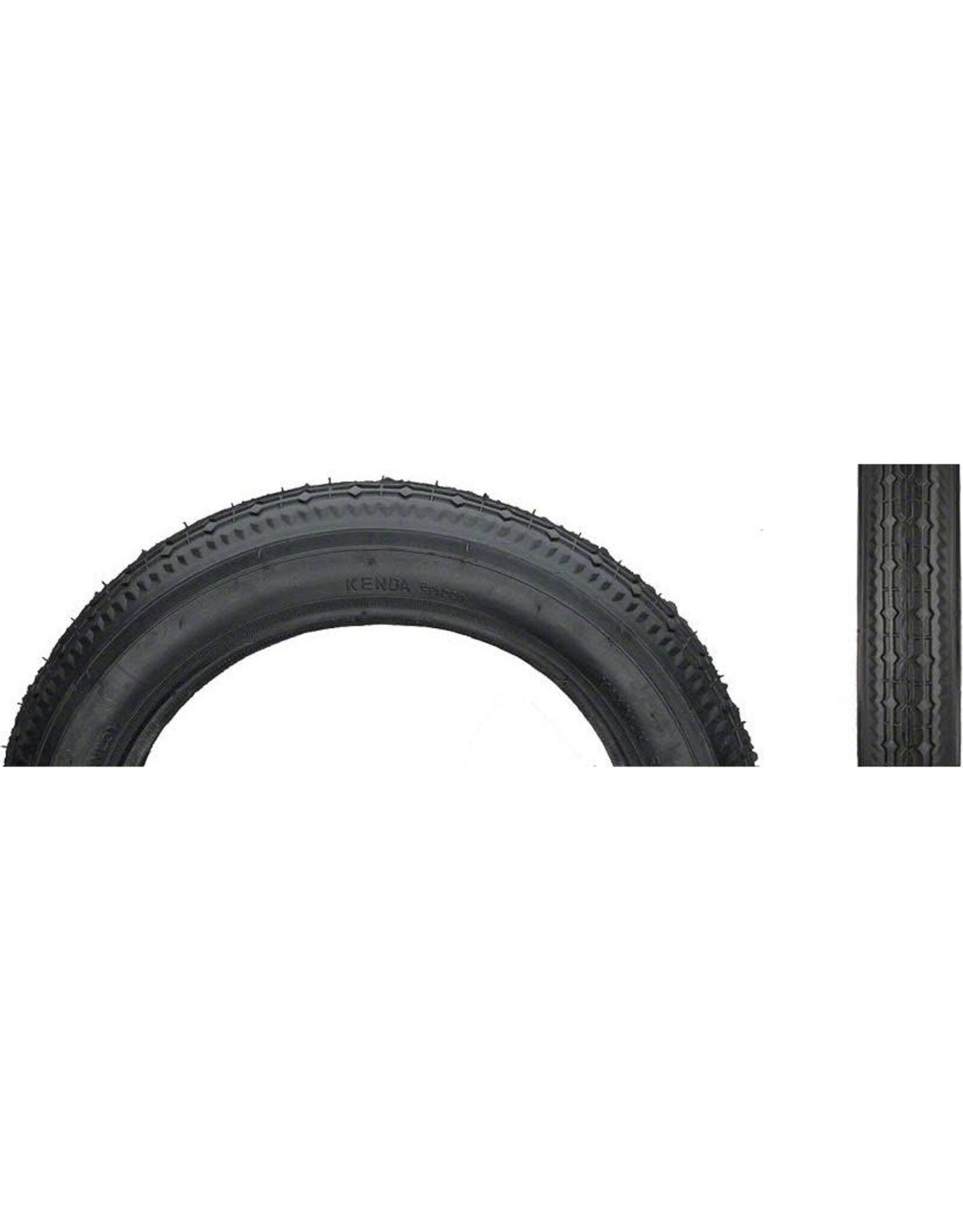 KENDA Kenda Street K124 Tire - 12.5 x 2.25, Clincher, Wire, Black, 22tpi