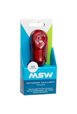 MSW MSW Octodon Rear Taillight with Multiple Lighting Modes: Black 