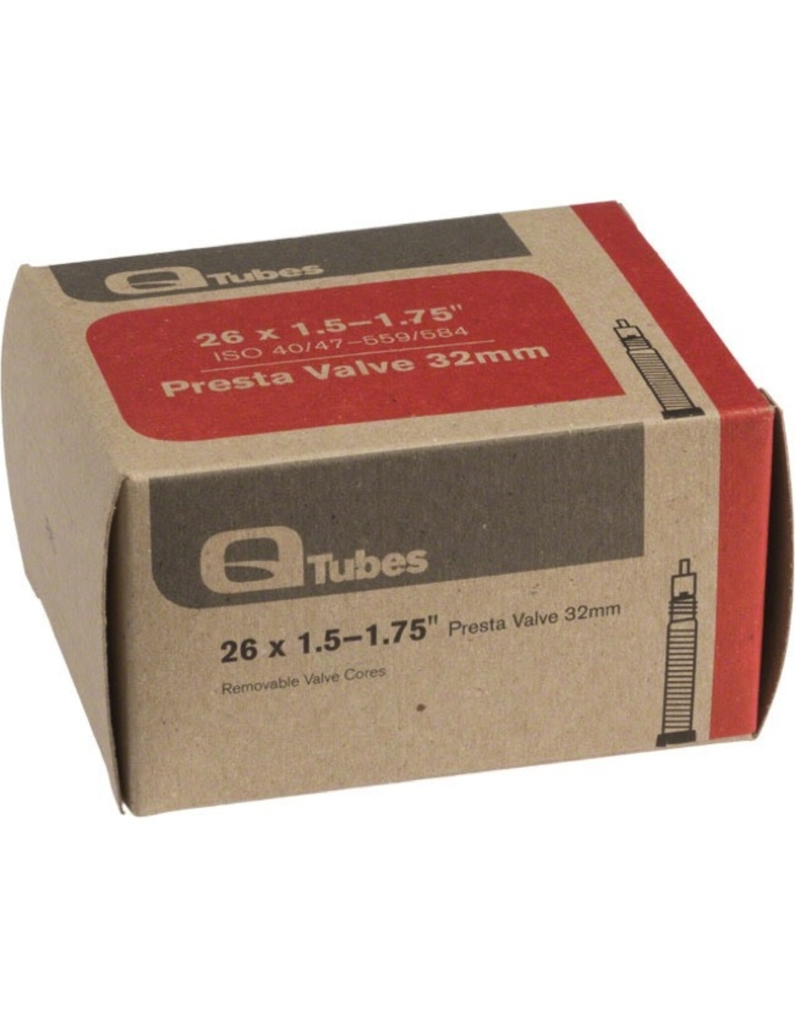Q-Tubes Tube 26" x 1.5-1.75" 48mm Presta Valve