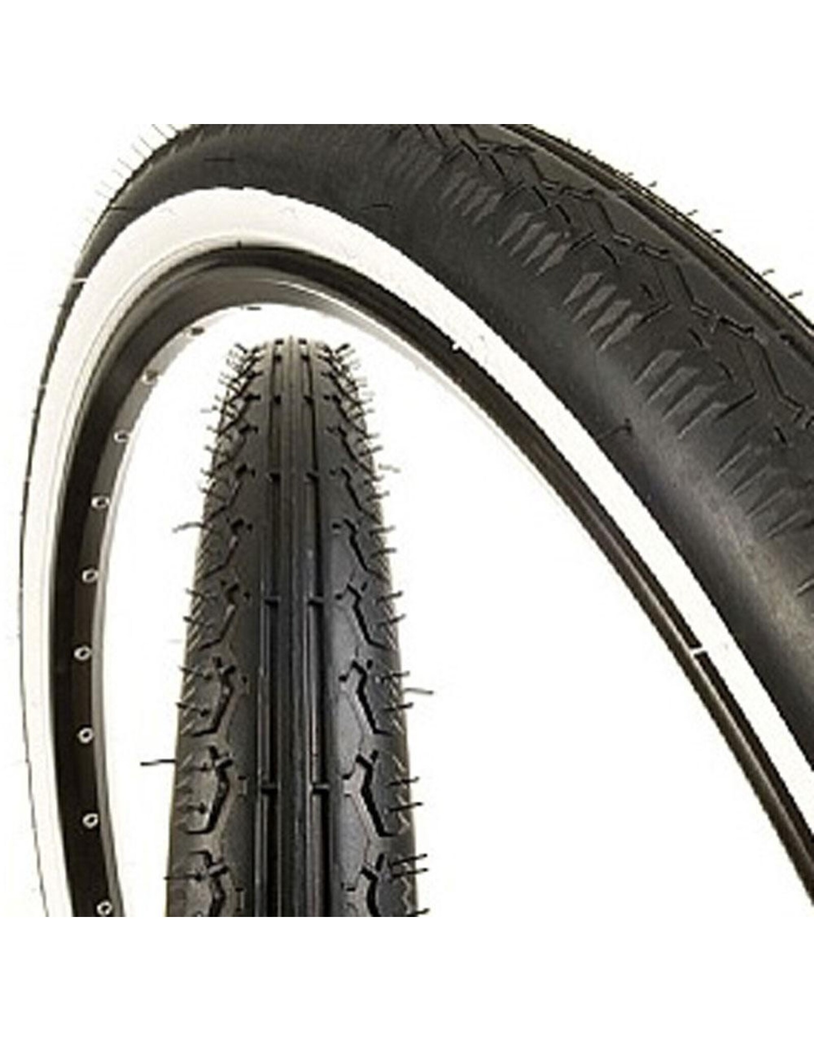 KENDA Kenda Cruiser K130 Tire - 26 x 2.125, Clincher, Wire, Black/White, 22tpi