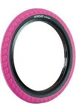 Sunday Sunday Current V2 Tire - 20 x 2.4, Hot Pink/Blk