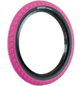 Sunday Sunday Current V2 Tire - 20 x 2.4, Hot Pink/Blk