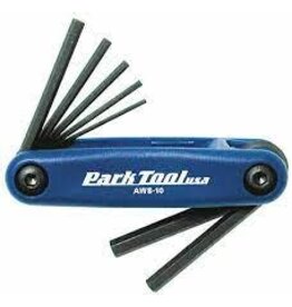 Park Tool Park AWS-10 Fold-up Hex Wrench Set:  1.5mm to 6mm