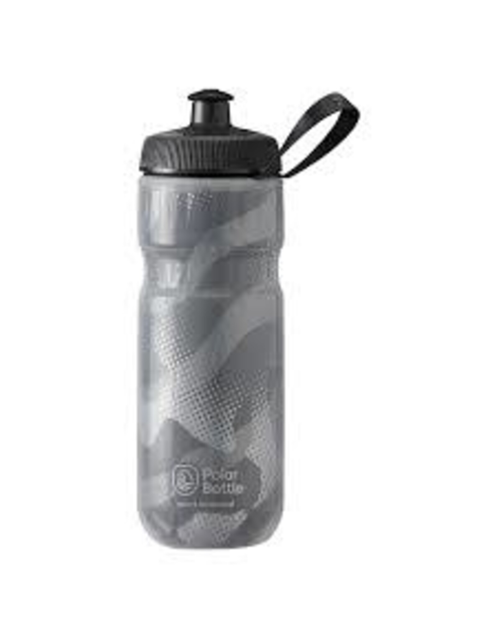 Polar Bottles Polar Bottles Sport Contender Insulated Water Bottle - 20oz, Charcoal/Silver