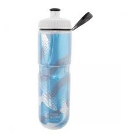 Polar Bottles Polar Bottles Sport Insulated Contender Water Bottle - 24oz, Blue/Silver