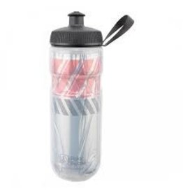 Polar Bottles Polar Bottles Sport Insulated Tempo Water Bottle - 20oz, Silver/Red
