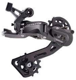 microSHIFT microSHIFT Acolyte SpringLock Rear Derailleur - 8 Speed, Medium Cage, Black, SpringLock Chain Retention