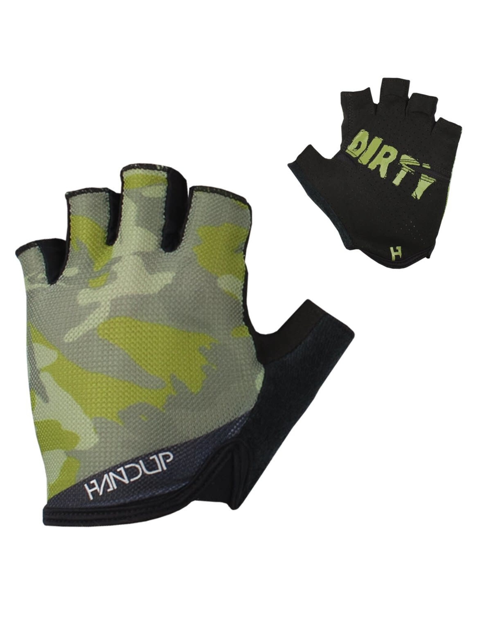HandUp Handup Gloves- Shorties Olive Camo Small