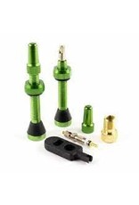 SERFAS Serfas Tubeless Presta Valves- pair 44mm GREEN