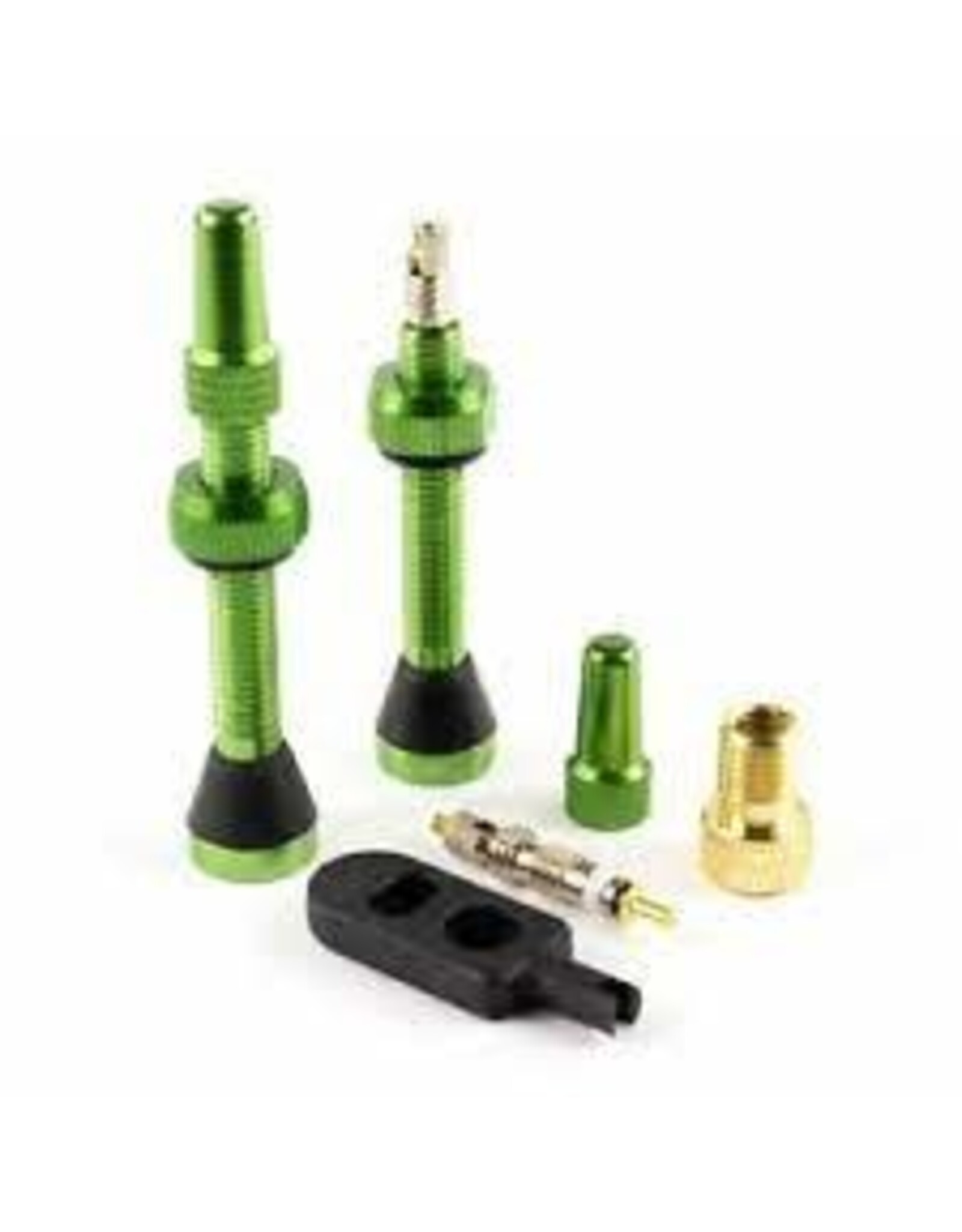 SERFAS Serfas Tubeless Presta Valves- pair 44mm GREEN