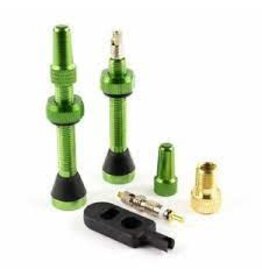 SERFAS Serfas Tubeless Presta Valves- pair 44mm GREEN