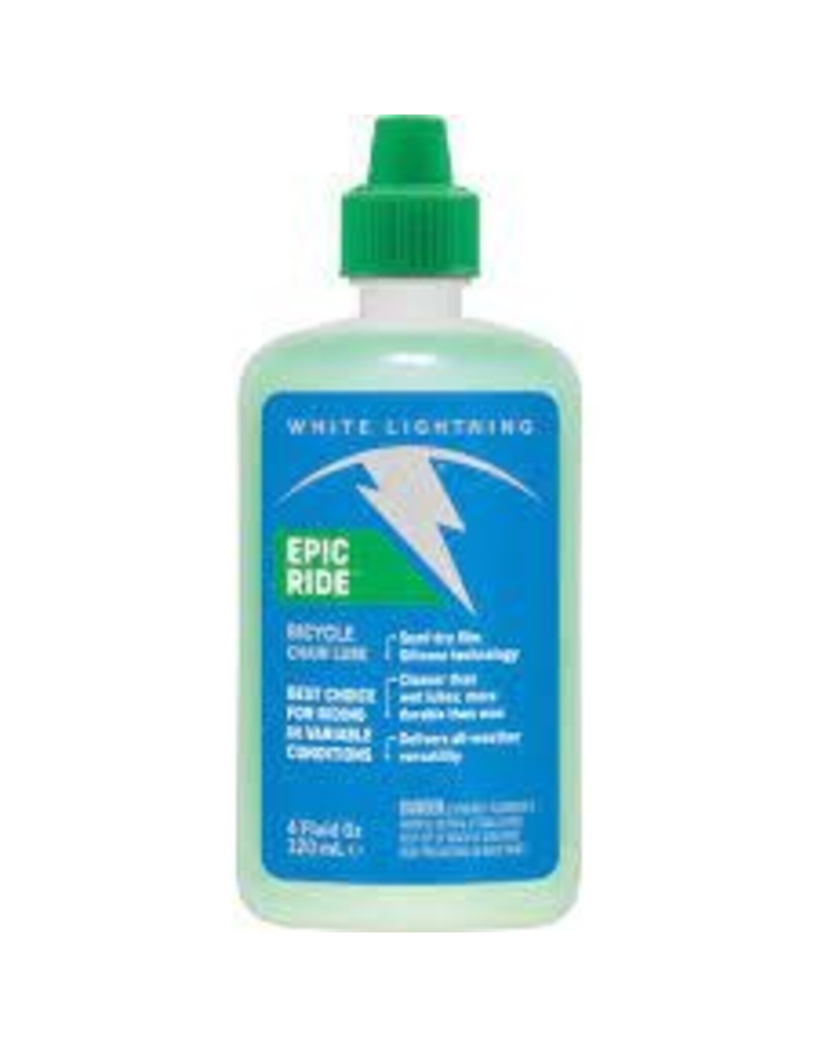 White Lightning White Lightning Epic Ride Bike Chain Lube - 4 fl oz, Drip