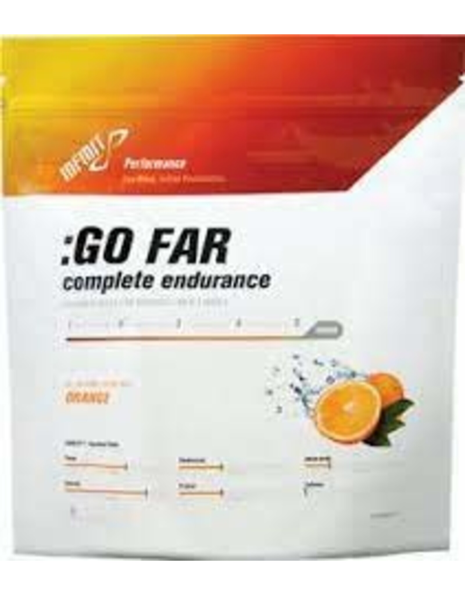 Infinit Nutrition Infinit Nutrition Go Far Energy Drink Mix: Orange 18 Serving Bag