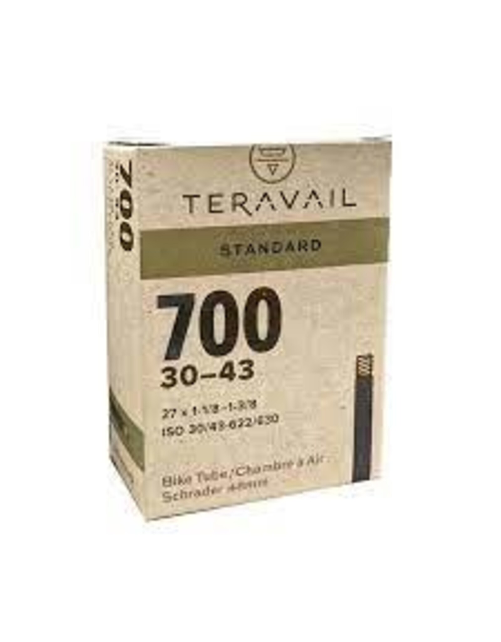 Teravail Teravail Standard Tube - 700 x 30 - 43mm, Schrader Valve