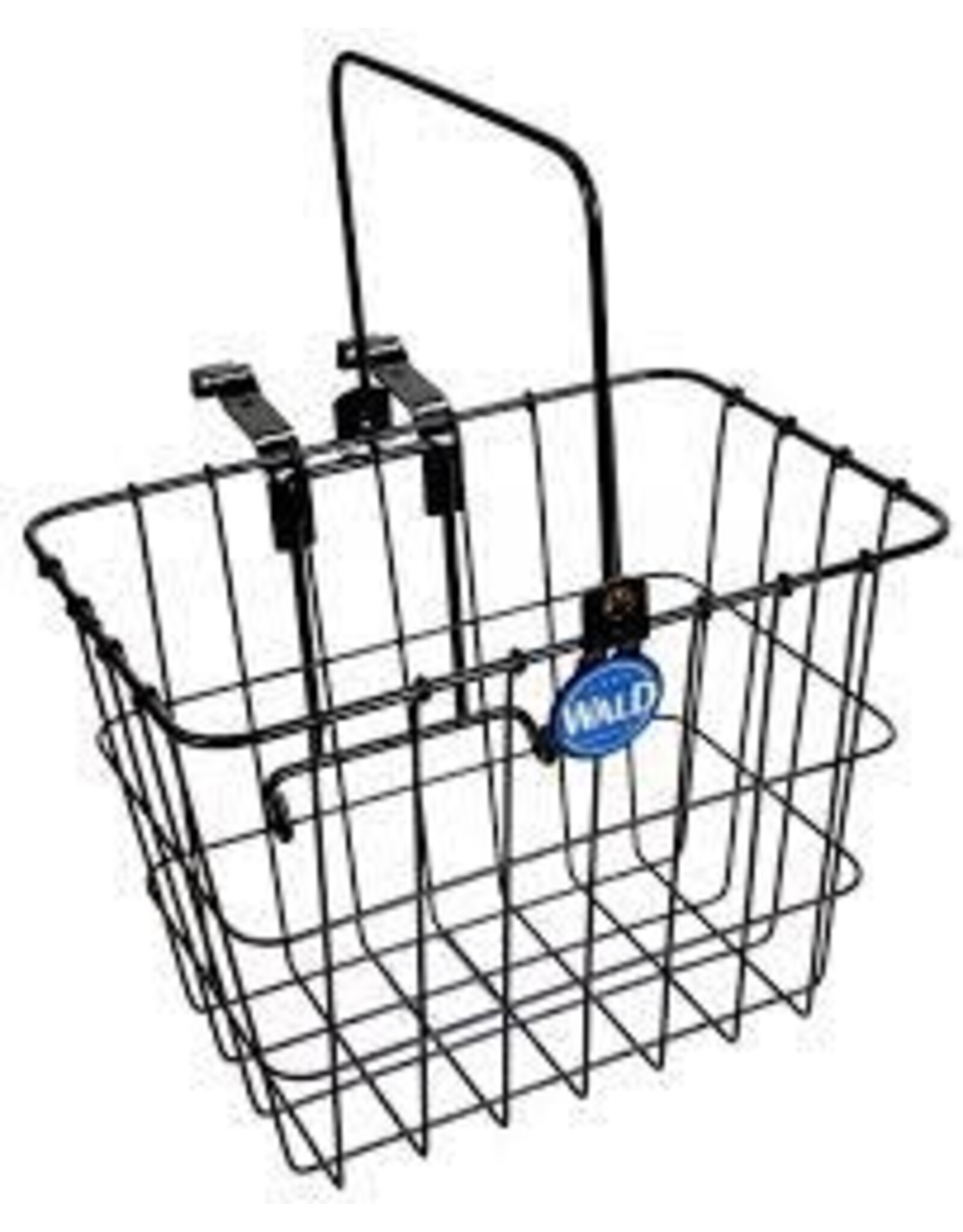 Wald Wald 3114 Front Quick Release Basket with Bolt-On Mount: Gloss Black