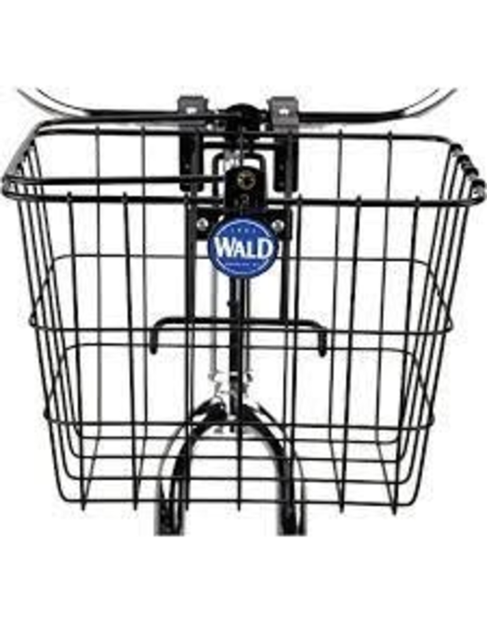 Wald Wald 3114 Front Quick Release Basket with Bolt-On Mount: Gloss Black