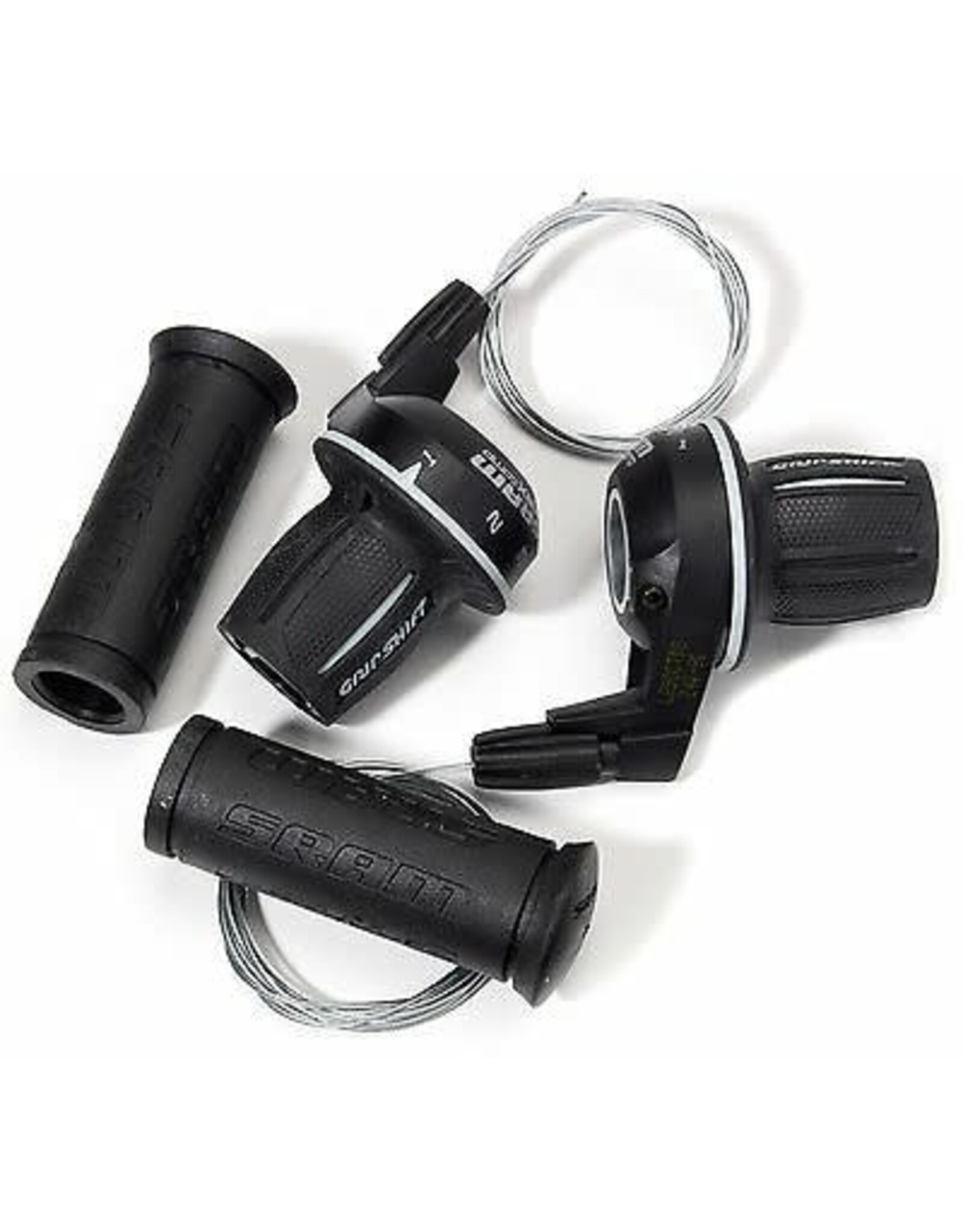 SRAM SRAM MRX Comp Shifter Set 8 Speed Rear Microfriction Front, Includes Stationary Grips