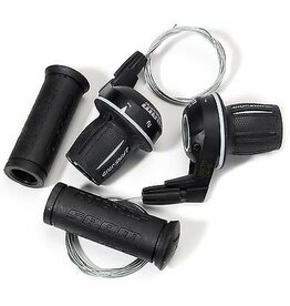 SRAM SRAM MRX Comp Shifter Set 8 Speed Rear Microfriction Front, Includes Stationary Grips