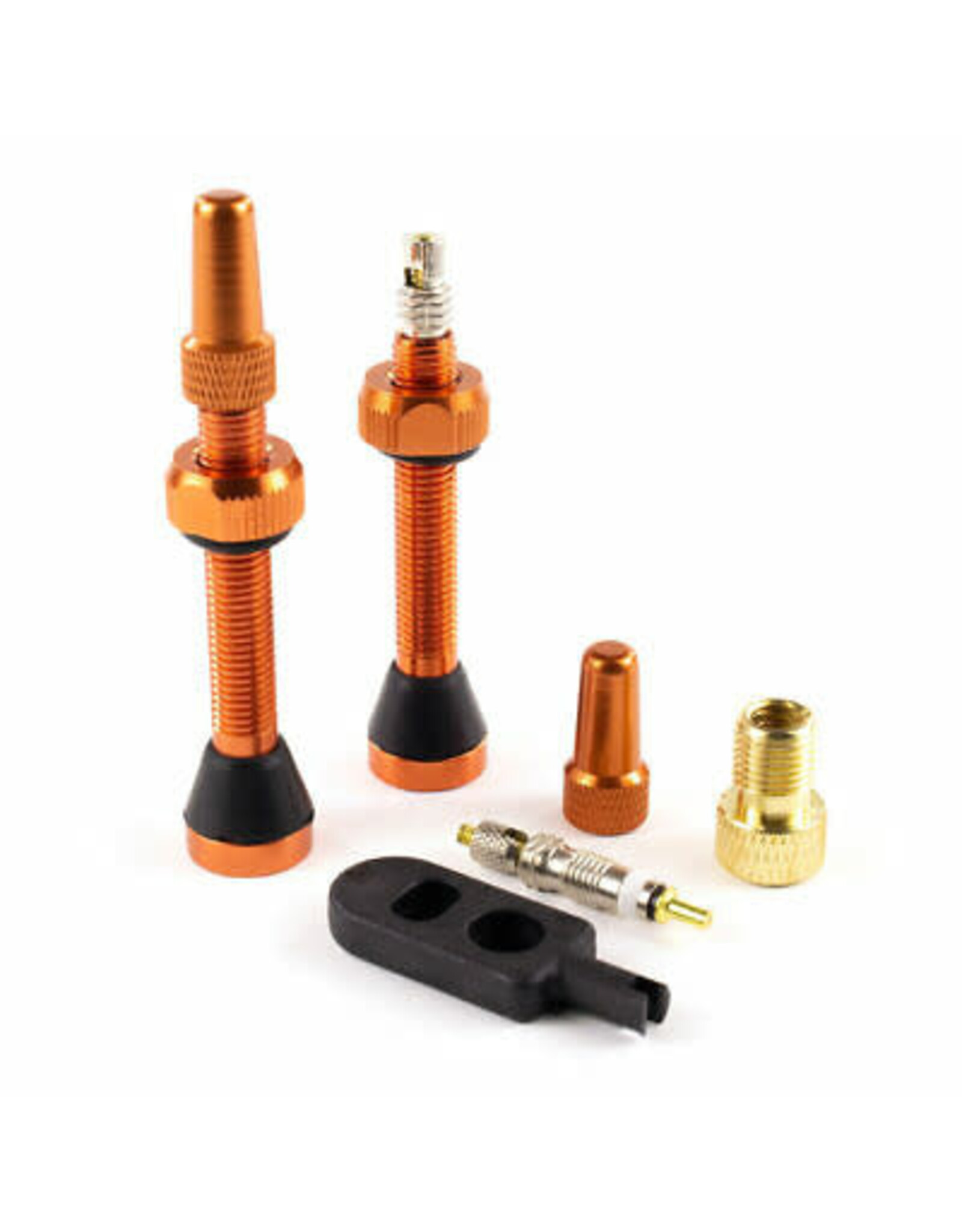 SERFAS Serfas Tubeless Presta Valves- pair 44mm Orange