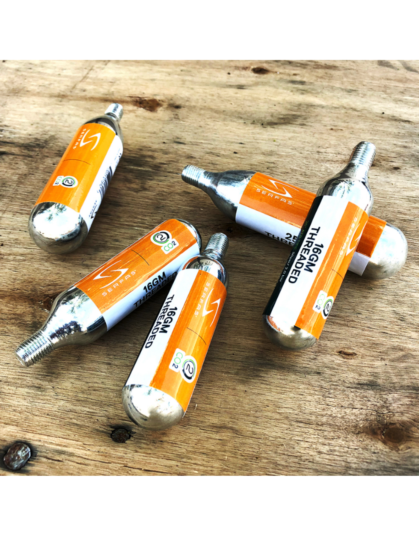 SERFAS Serfas CO2 Cartridge: 16g, each