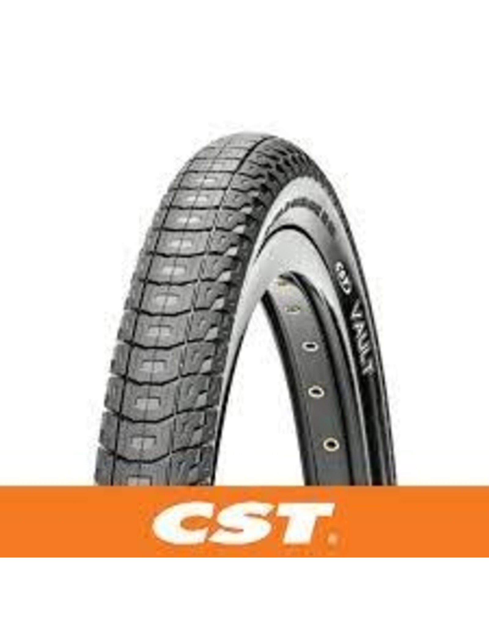 CST CST Vault Tire - 20 x 2.4, Clincher, Wire, Black, 60tpi