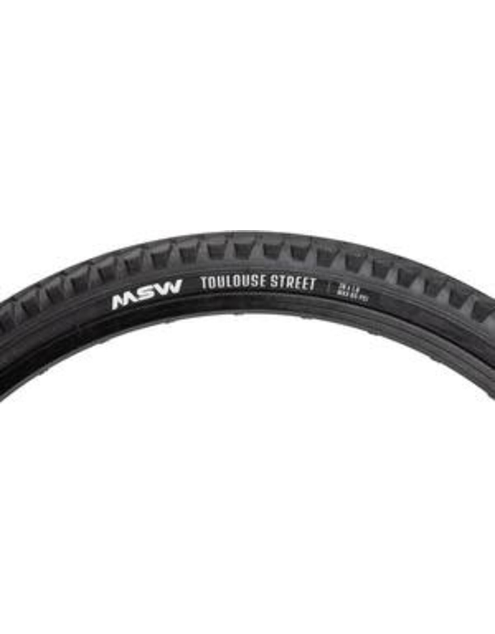 MSW MSW Toulouse Street Tire - 26 x 1.9, Wirebead, Black, 33tpi