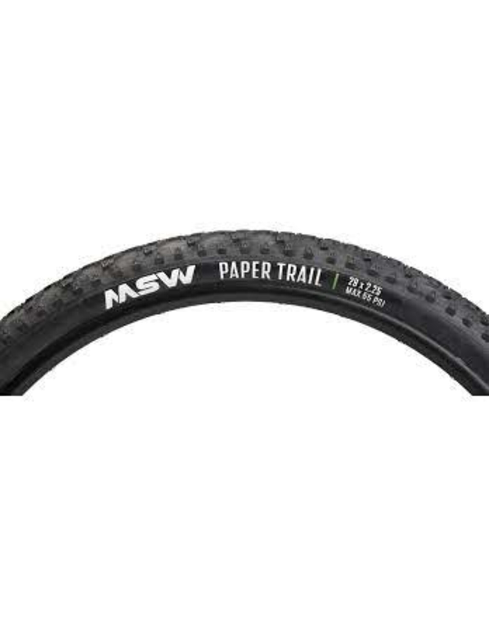 MSW MSW Paper Trail Tire - 26 x 2.25, Wirebead, Black, 33tpi